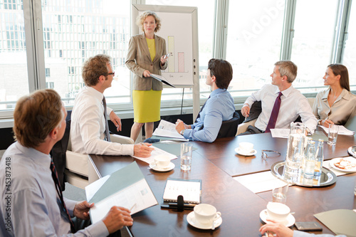 Business people talking in meeting