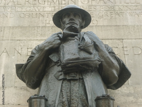 Close-up of the Royal Artillery Memorial, London, UK. photo