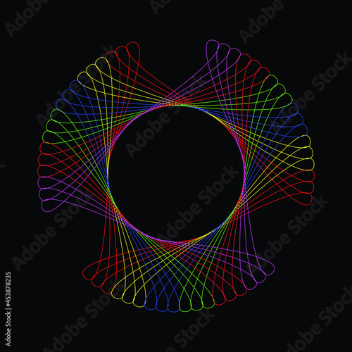 Spirograph patterns for creative designs. vector illustration can be used as watermarks, Posters, invitation cards, and creative artworks. eps 10