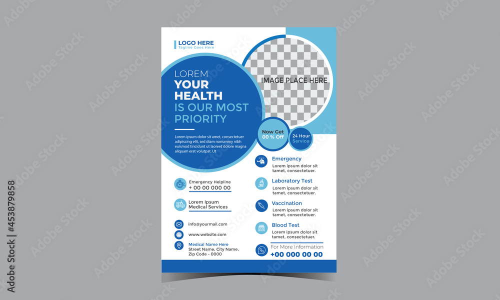 Medical Flyer Design Template for Your Business or service
Medical Flyer Design Template for Your Business or service
