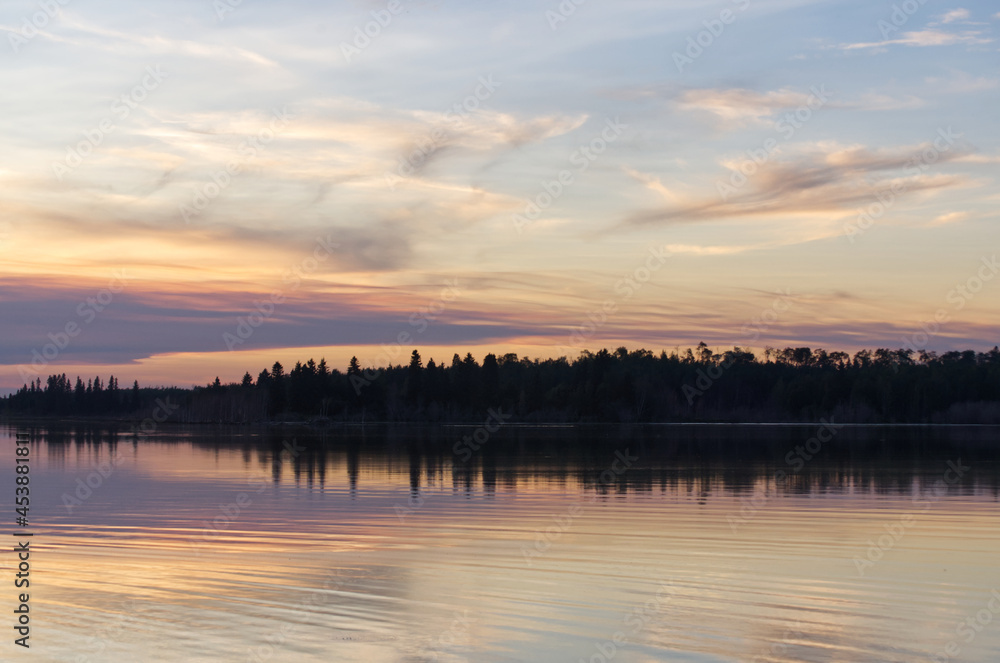 Astotin Lake in the Evening