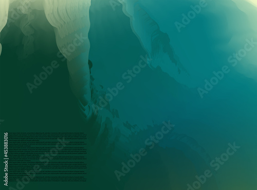 Abstract gradient mesh soft green blue color blend trendy vector background