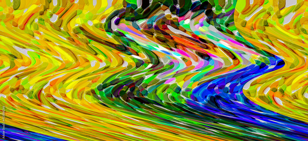 Abstract colorful background.3D Ilustration