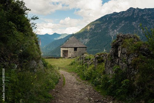 Ruins of the 13th century medieval castle of Ehrenberg, Reutte, Austria