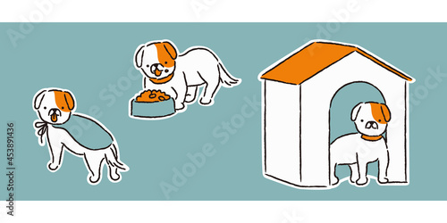 犬の衣食住（シンプル）