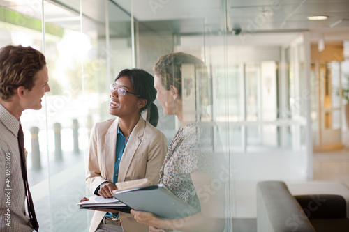 Business people talking in office