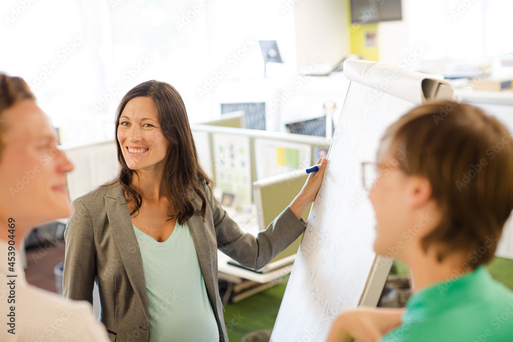 Business people talking in meeting Business people talking in meeting
