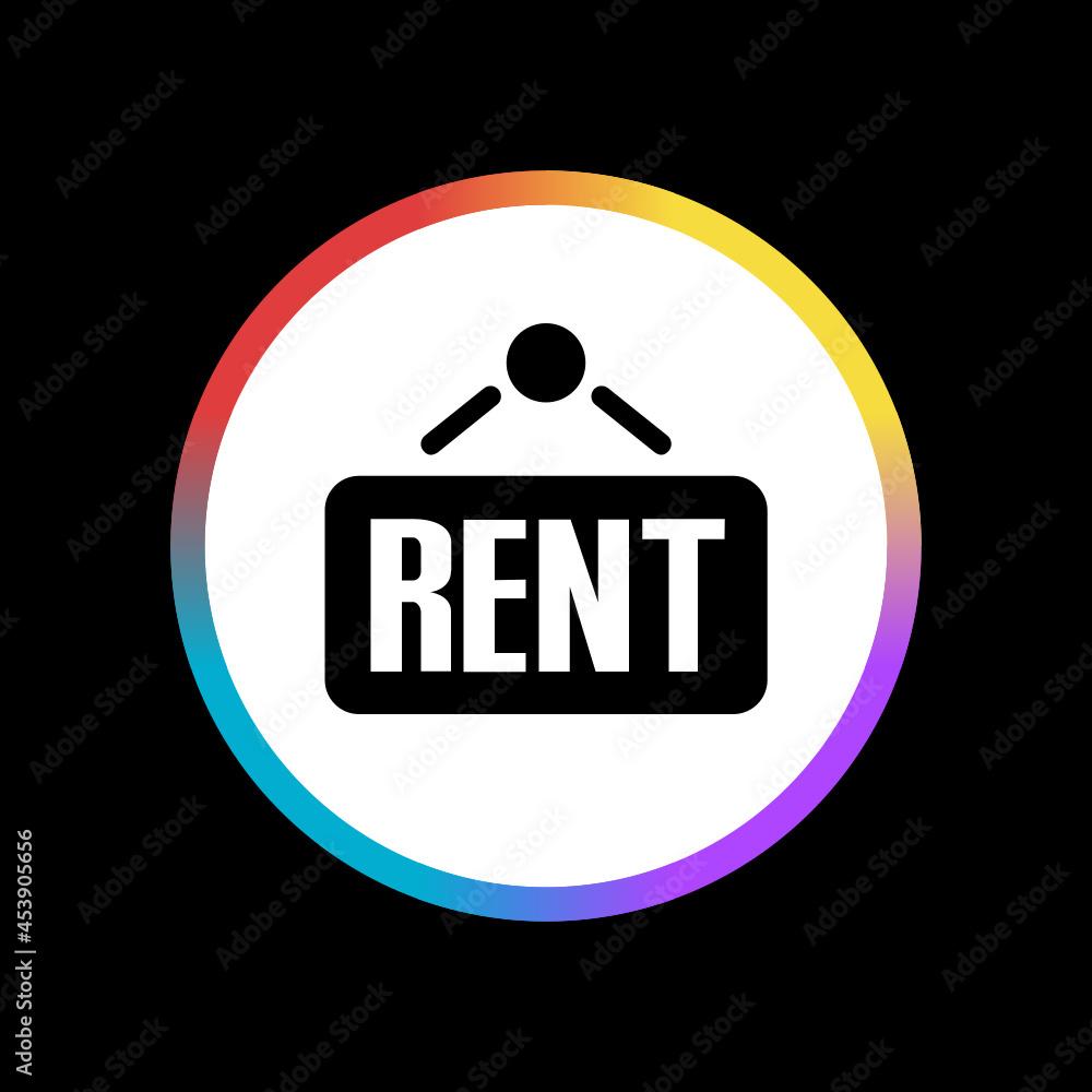 Rent Sign - Sticker Rent Sign - Sticker