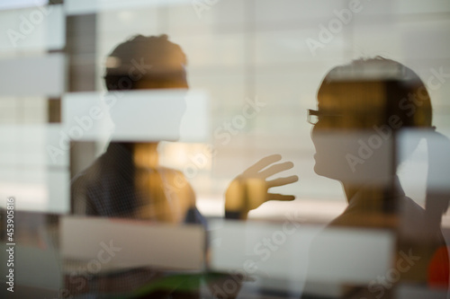 Business people talking in office