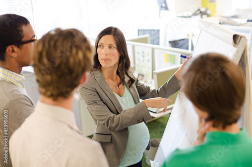 Business people talking in meeting