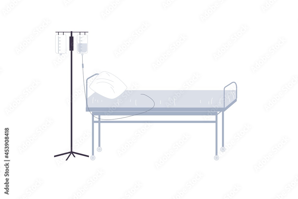 Cartoon vector flat medical drop counter and bed isolated on empty background-disease prevention,diagnostics,medical treatment and therapy concept,web site banner ad design Cartoon vector flat medical drop counter and bed isolated on empty background-disease prevention,diagnostics,medical treatment and therapy concept,web site banner ad design