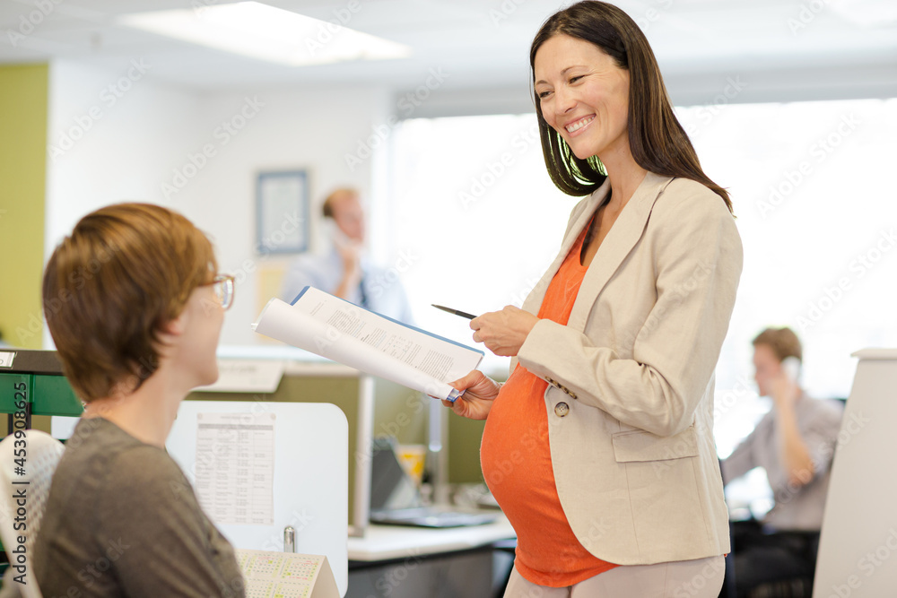 Business people talking in office Business people talking in office