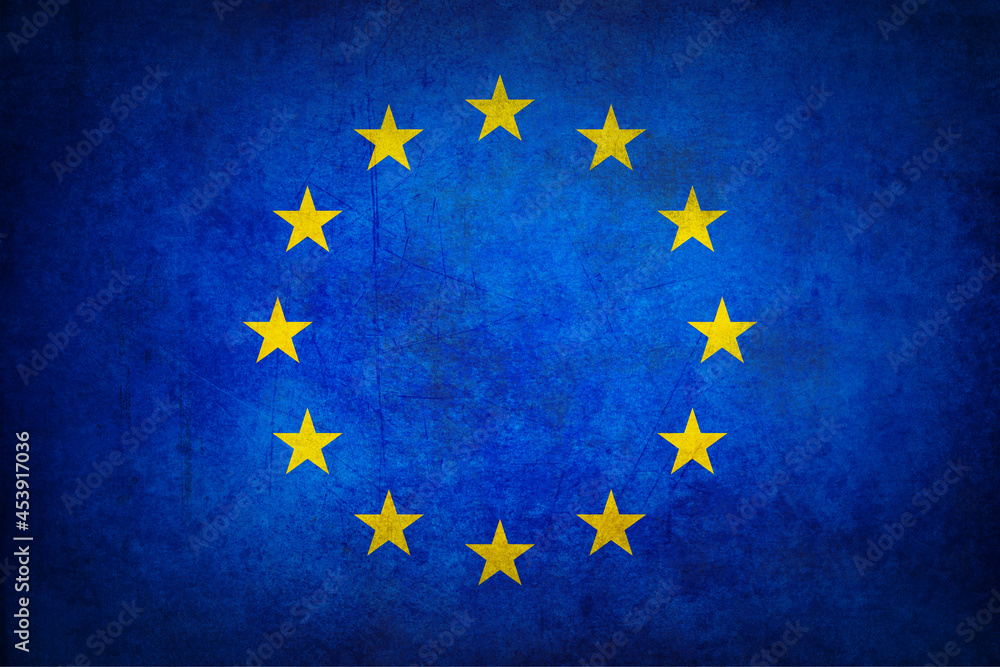 Grunge European Union flag Grunge European Union flag