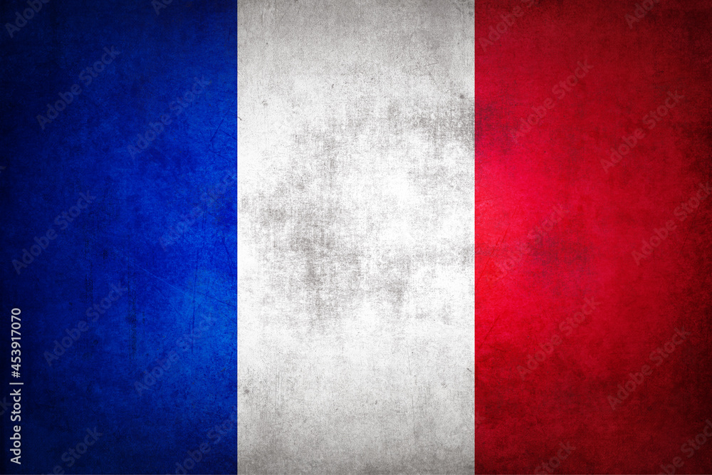 Grunge France flag