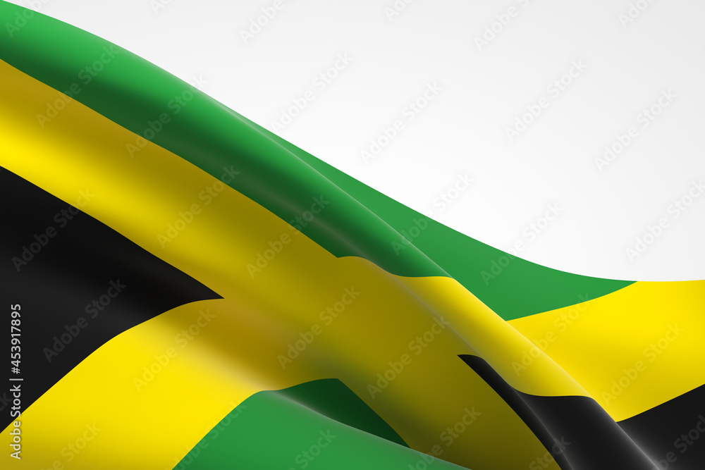 Flag of Jamaica - obrazy, fototapety, plakaty 