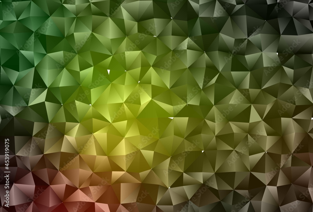 Dark Green, Yellow vector abstract polygonal layout. Dark Green, Yellow vector abstract polygonal layout.