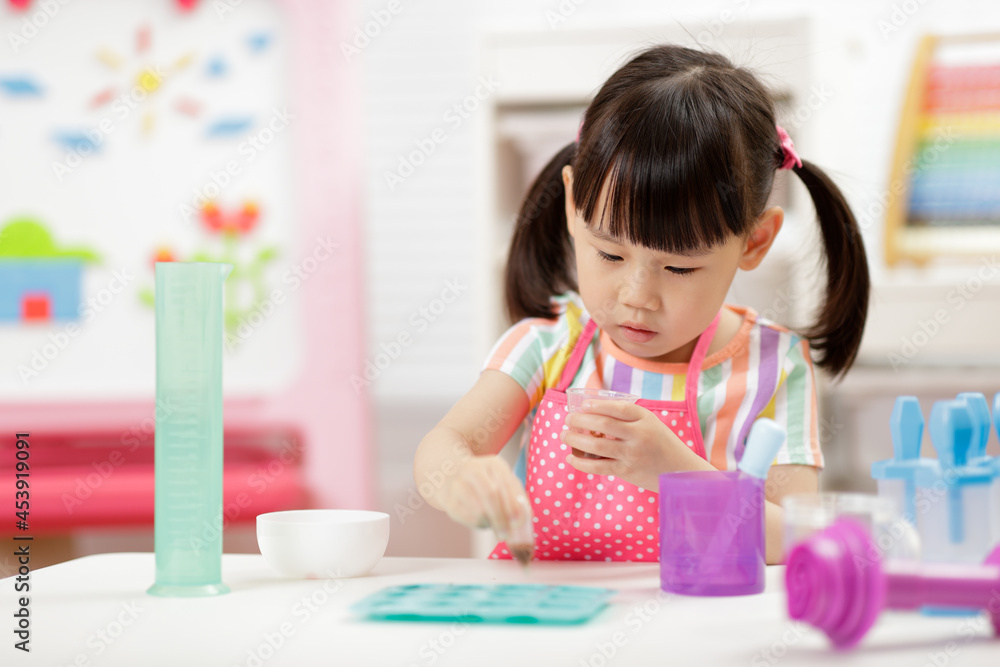young girl making sweet gems for homeschooling young girl making sweet gems for homeschooling