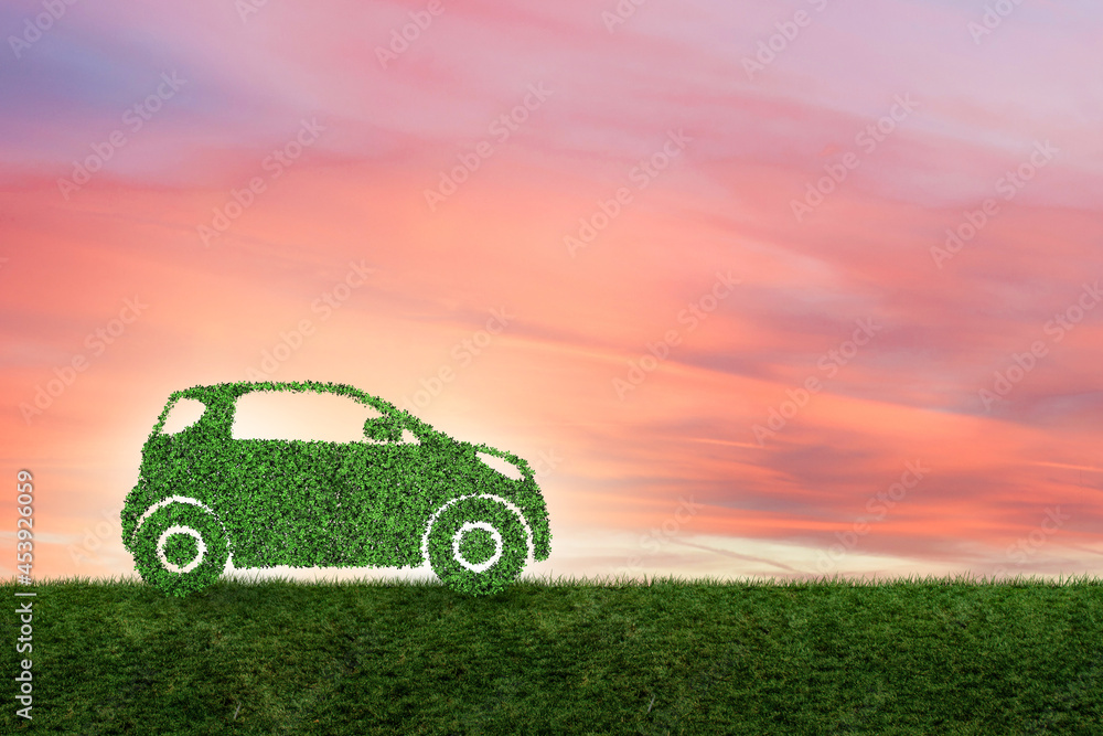Concept of ecological electric car Concept of ecological electric car