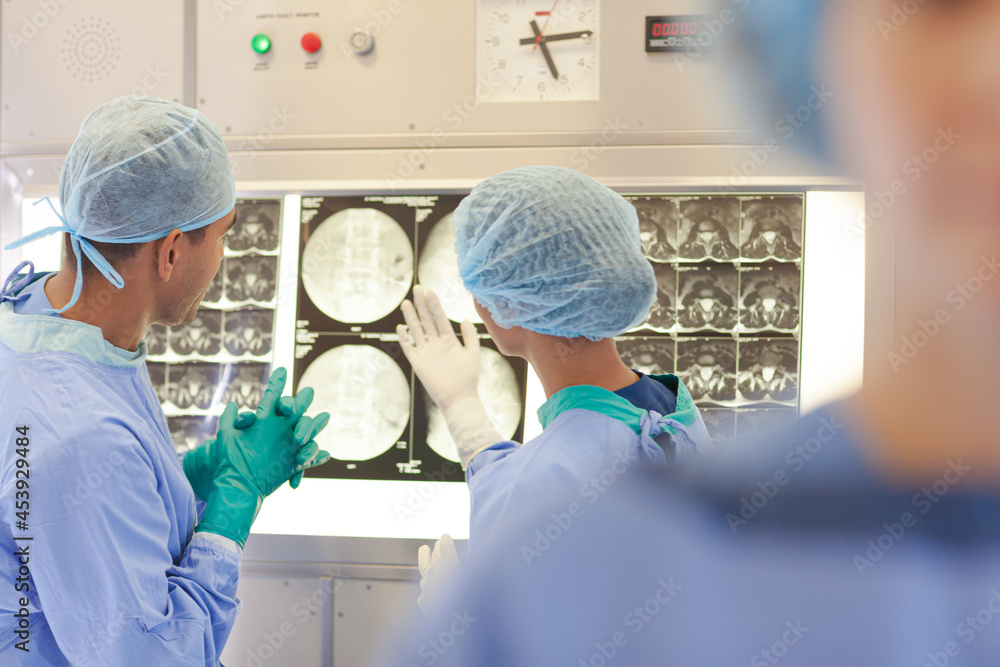 Surgeon standing in operating room Surgeon standing in operating room