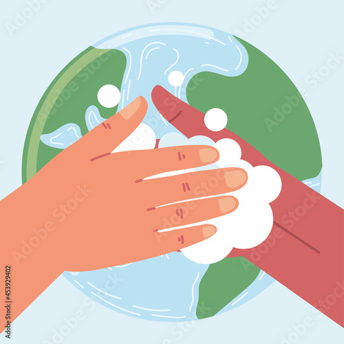 world handwashing theme