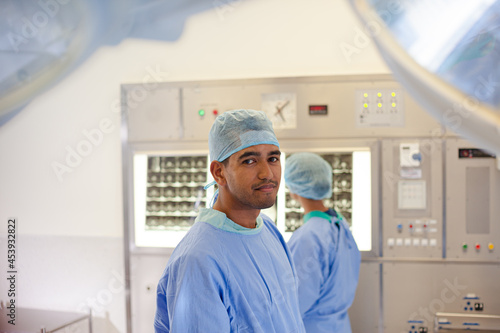 Surgeon standing in operating room