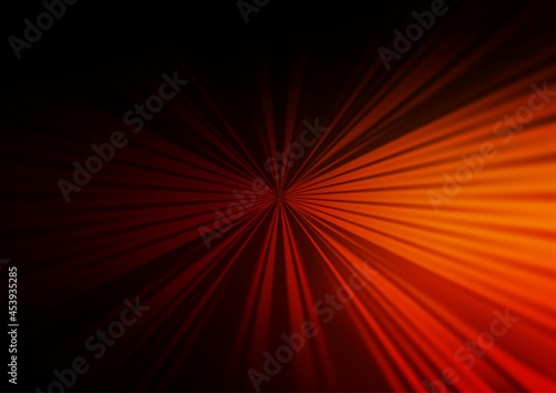 Dark Red, Yellow vector backdrop with long lines.