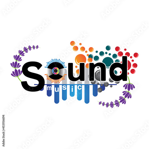 music sound wave logo icon vector, speaker and headset