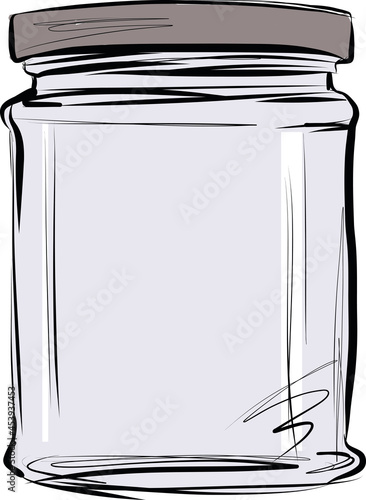 glass jar isolated icon design