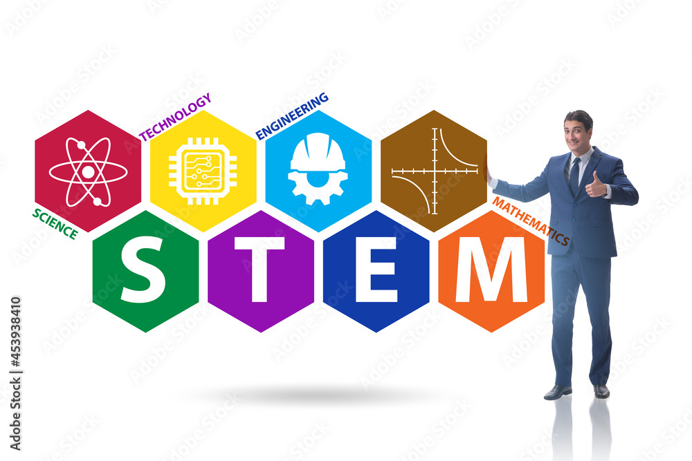 Business people in STEM education concept Business people in STEM education concept