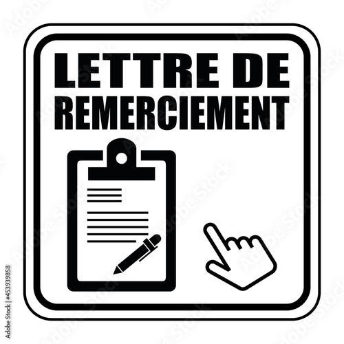 Logo lettre de remerciement.