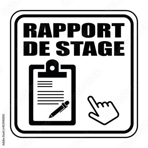 Logo rapport de stage.