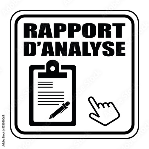 Logo rapport d'analyse.