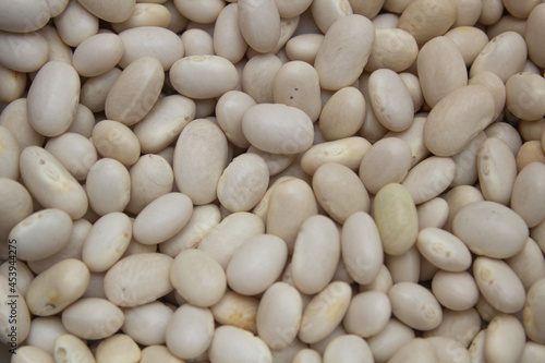 white beans background, withe beans close up