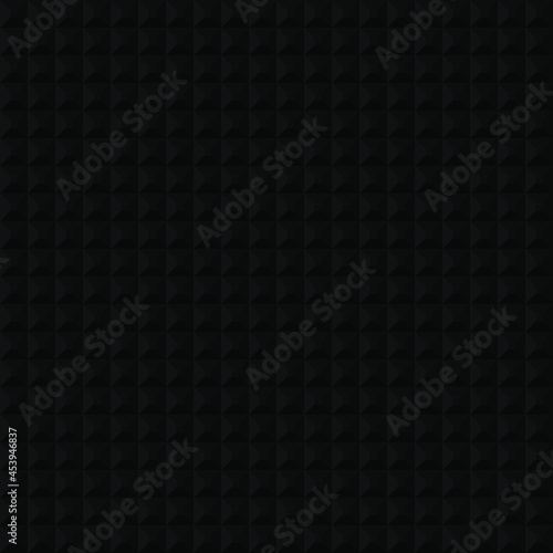 Black geometric background. Mosaic tiles. Vector illustration. 