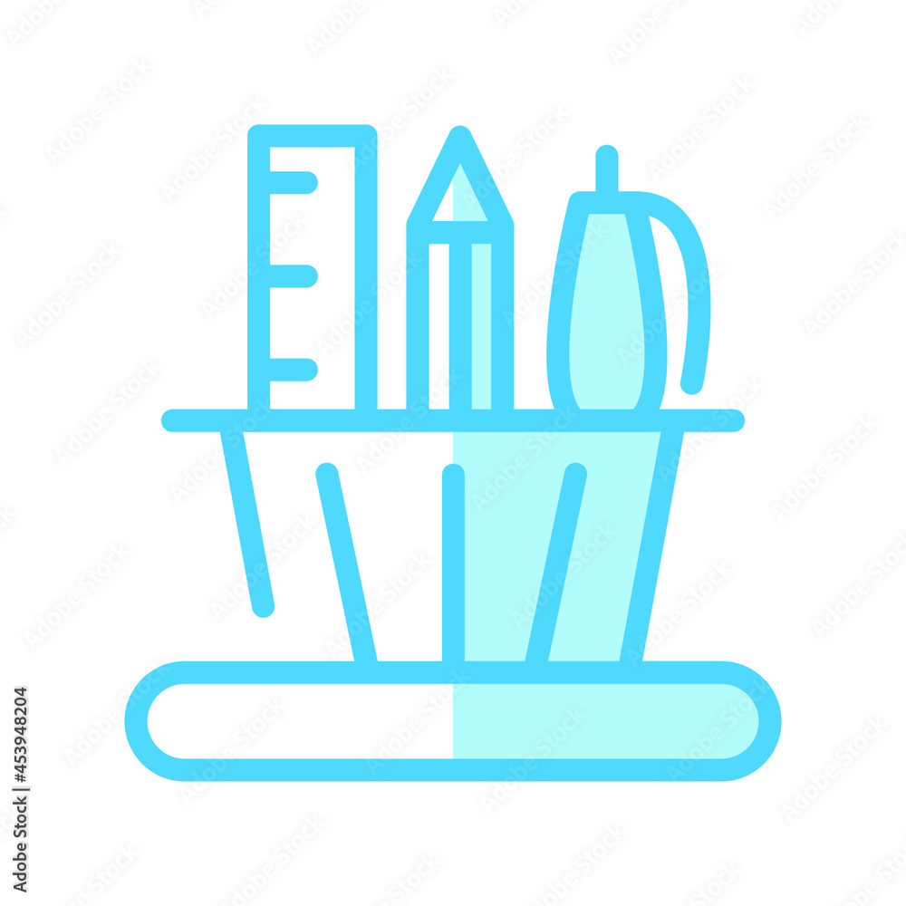 Illustration Vector Graphic of Pencil Stand icon Illustration Vector Graphic of Pencil Stand icon