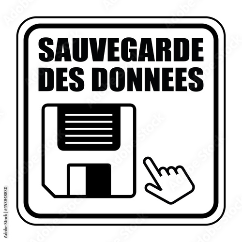 Logo sauvegarde des données.