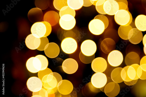 Gold bokeh blur