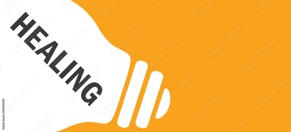 Fototapeta premium healing in lamp background illustration