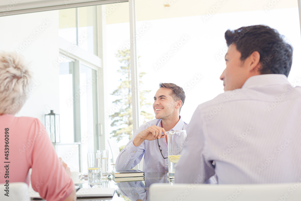 Fototapeta premium Business people sitting in meeting