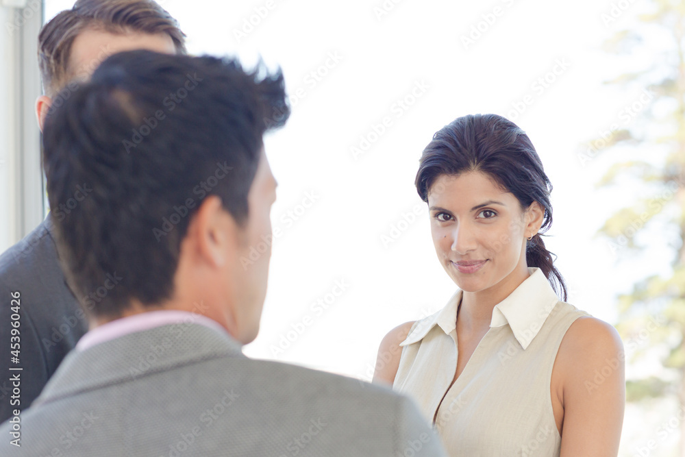 Business people talking in meeting Business people talking in meeting