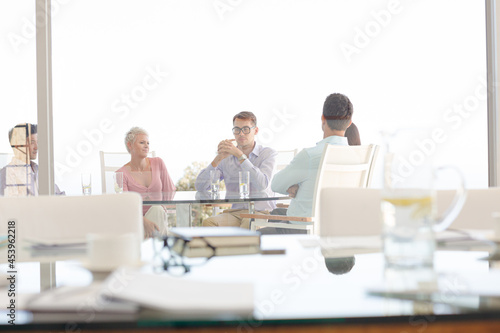 Business people working in meeting