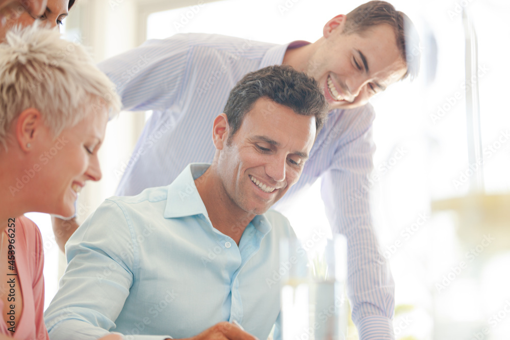 Obraz premium Business people talking in office