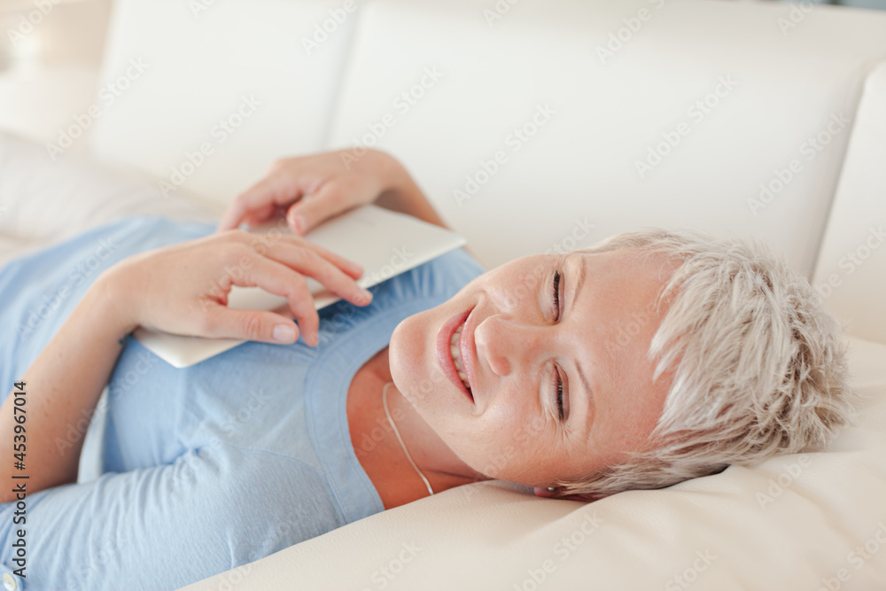 Businesswoman using tablet computer Businesswoman using tablet computer