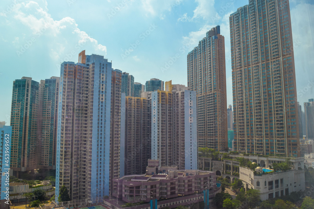 Obraz premium 中華人民共和国香港特別行政区の観光名所を旅行する風景 Scenic Spots in Hong Kong Special Administrative Region, People's Republic of China 
