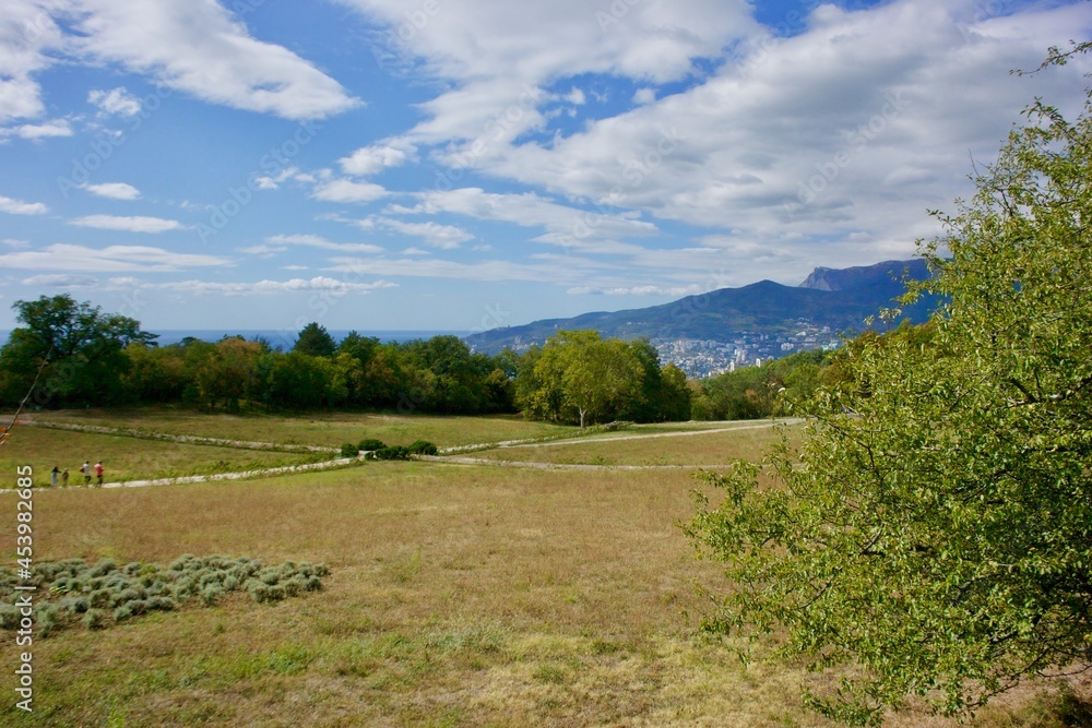 View of the surroundings of the Masandra Palace, Yalta Crimea
