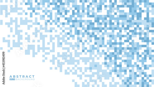 Blue vector abstract textured polygonal background. Blurry rectangular design. The pattern with repeating rectangles can be used for background.