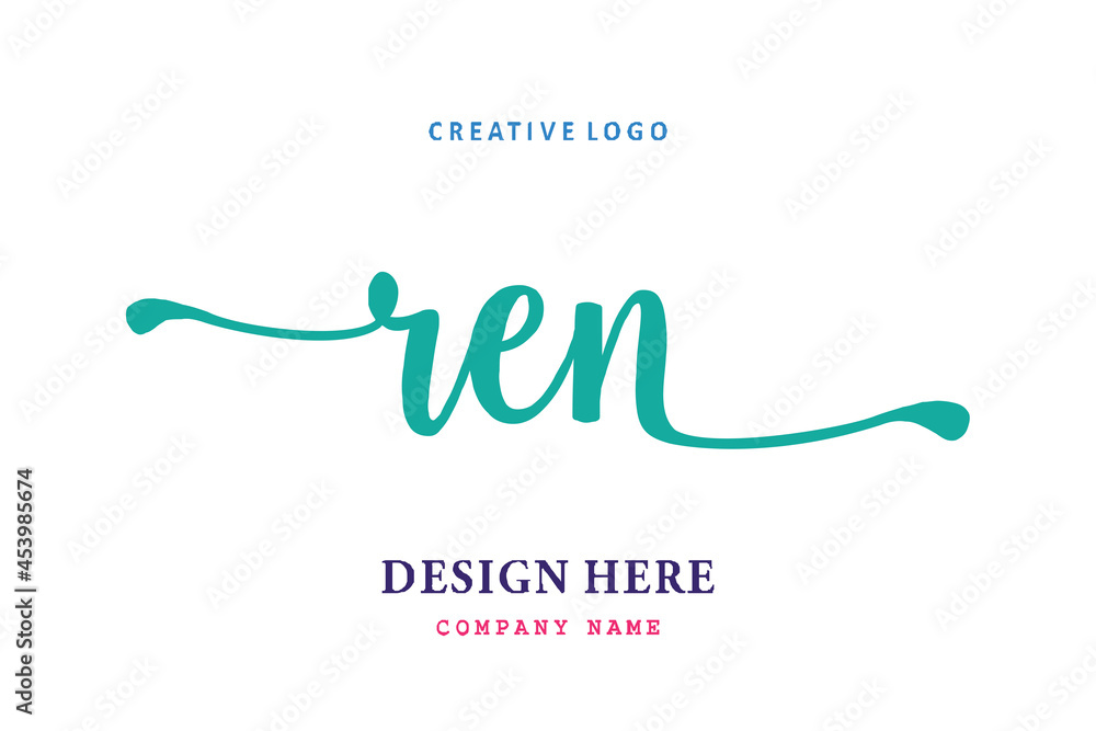 REN lettering logo is simple, easy to understand and authoritative REN lettering logo is simple, easy to understand and authoritative