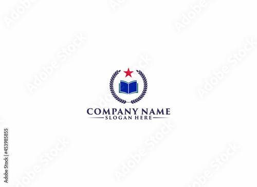 Free Download logo for the university with the addition of an illustration of a book that has a message the more you read, the smarter you are - GFXLoad