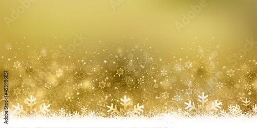 クリスマス　雪　冬　背景