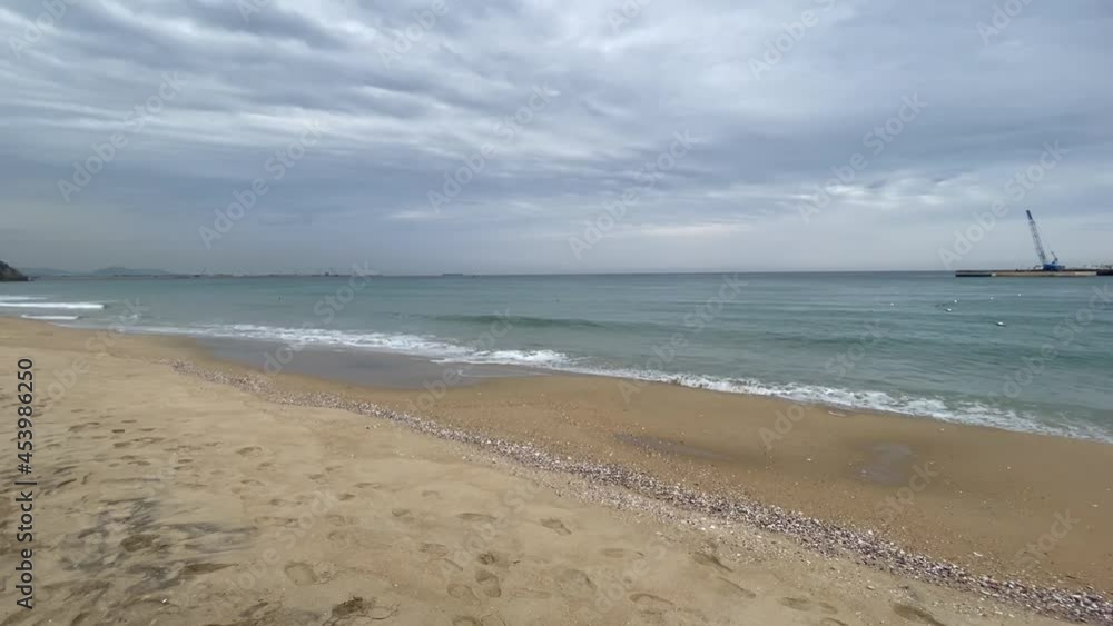 beach and sea in a rainy season beach and sea in a rainy season